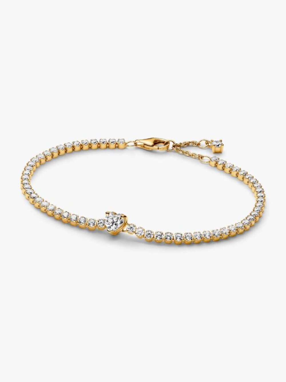 Pandora Sparkling Heart Tennis Bracelet